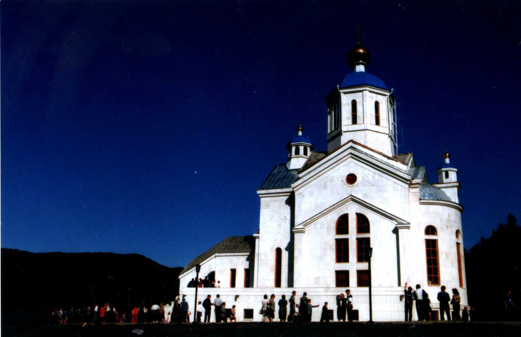 Церковь святой Евдокии. Храм ночью